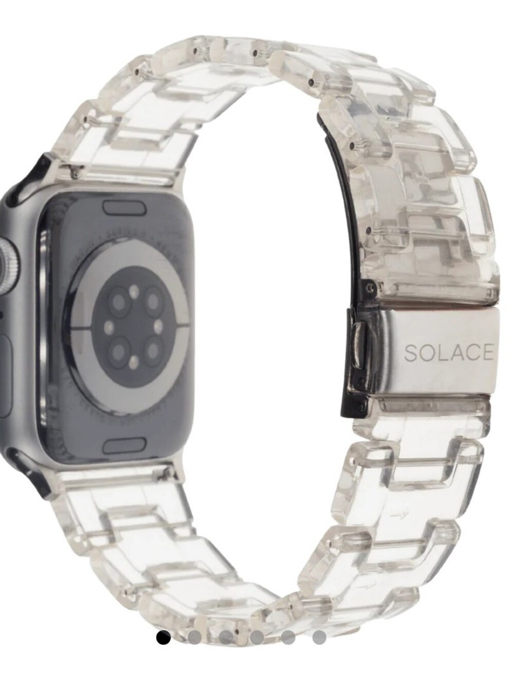 Solace Perma Band for Apple Smart Watch- Clear